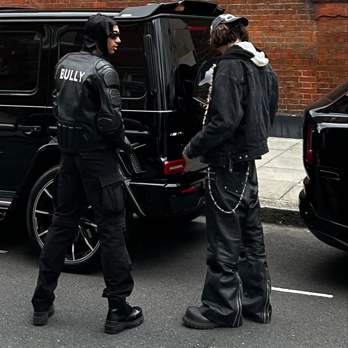 "SLATE" LEATHER PANTS