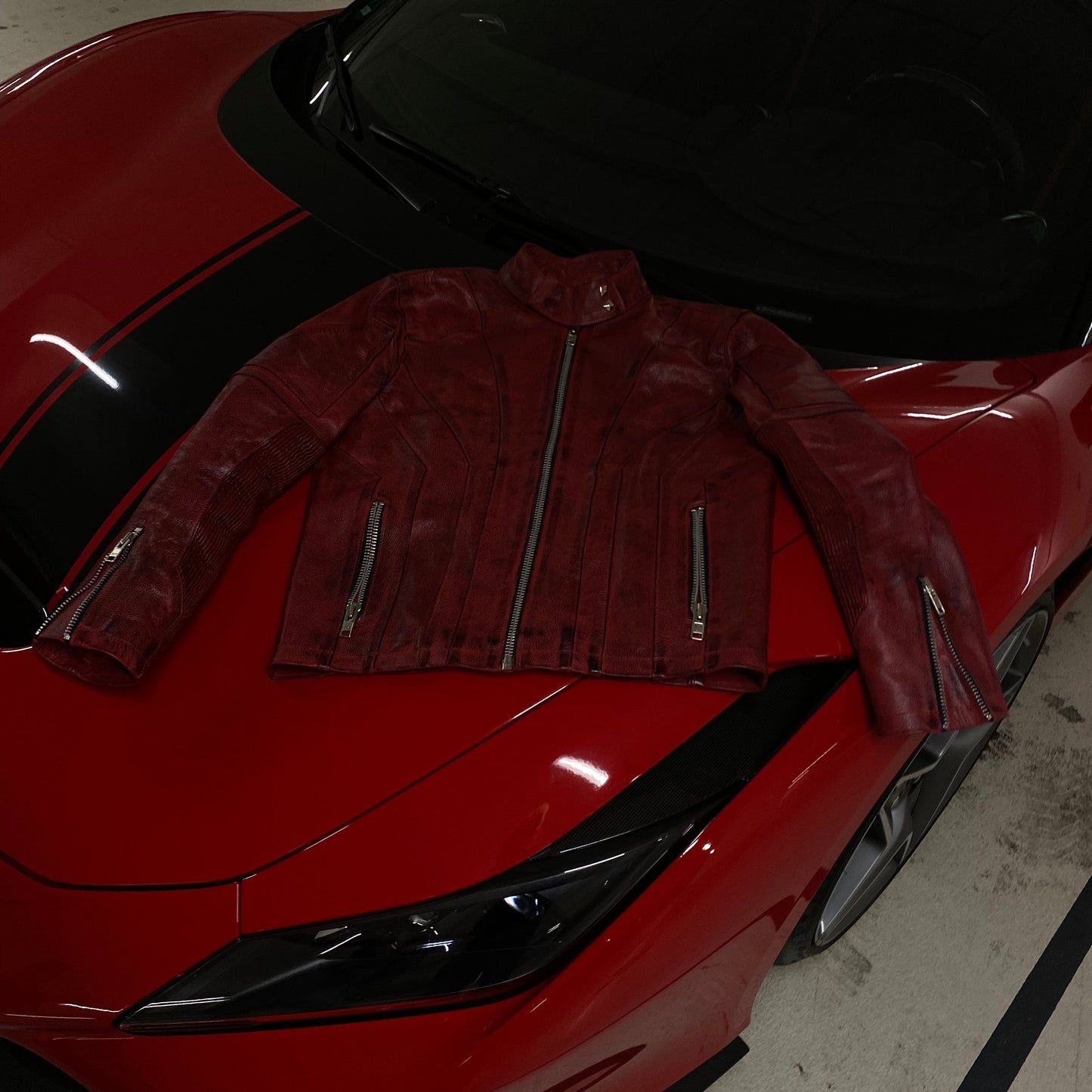 "BLOODSPORT" LEATHER JACKET