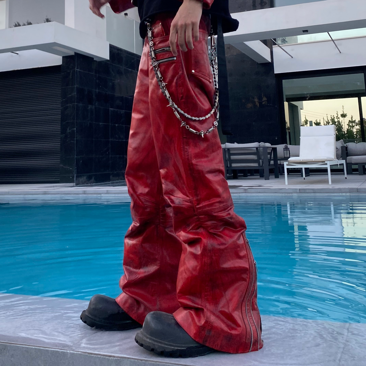 "BLOODSPORT" LEATHER PANTS