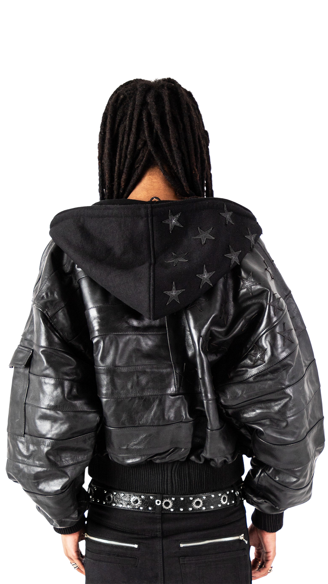 "BLKAMERIKA" LEATHER BOMBER