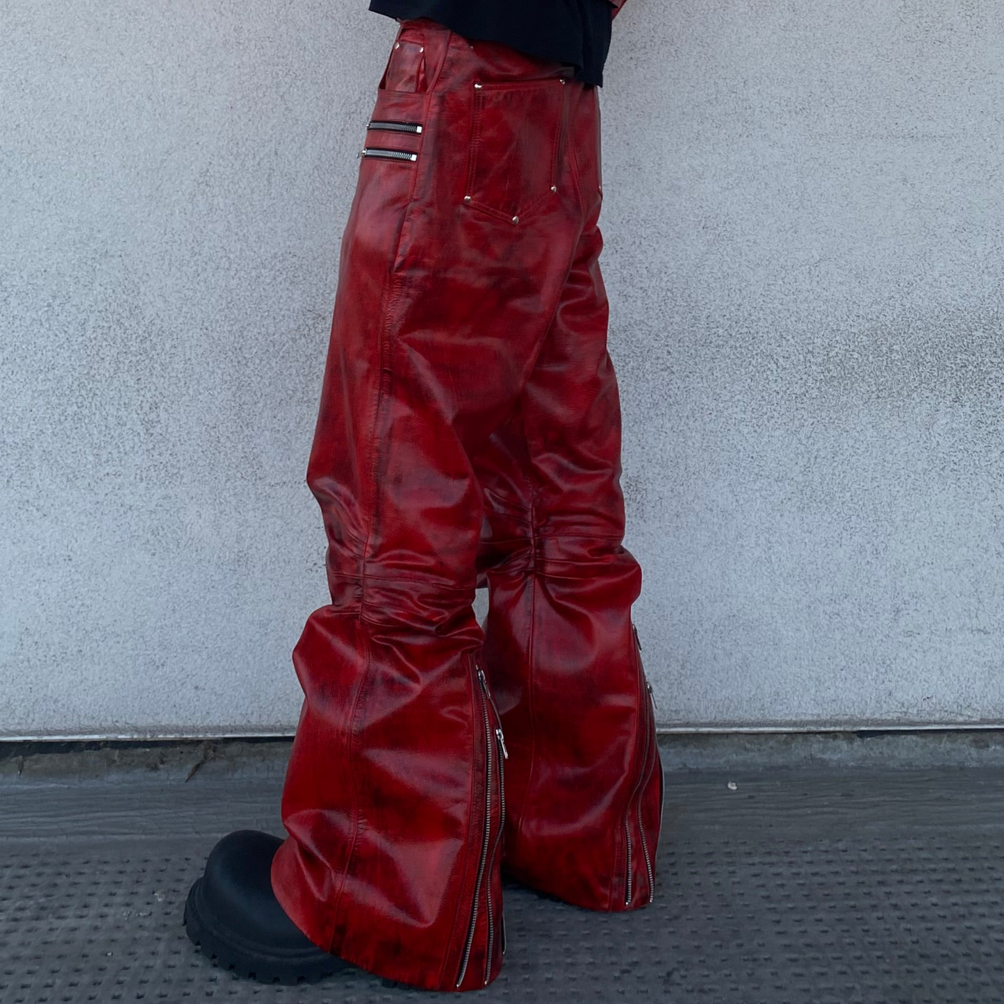 "BLOODSPORT" LEATHER PANTS