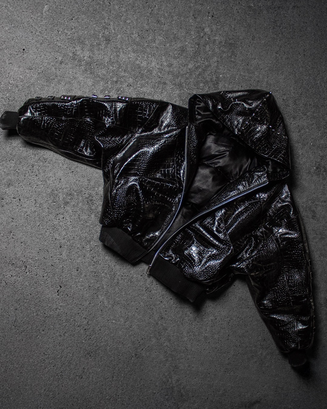 "OBSIDIA" LEATHER JACKET