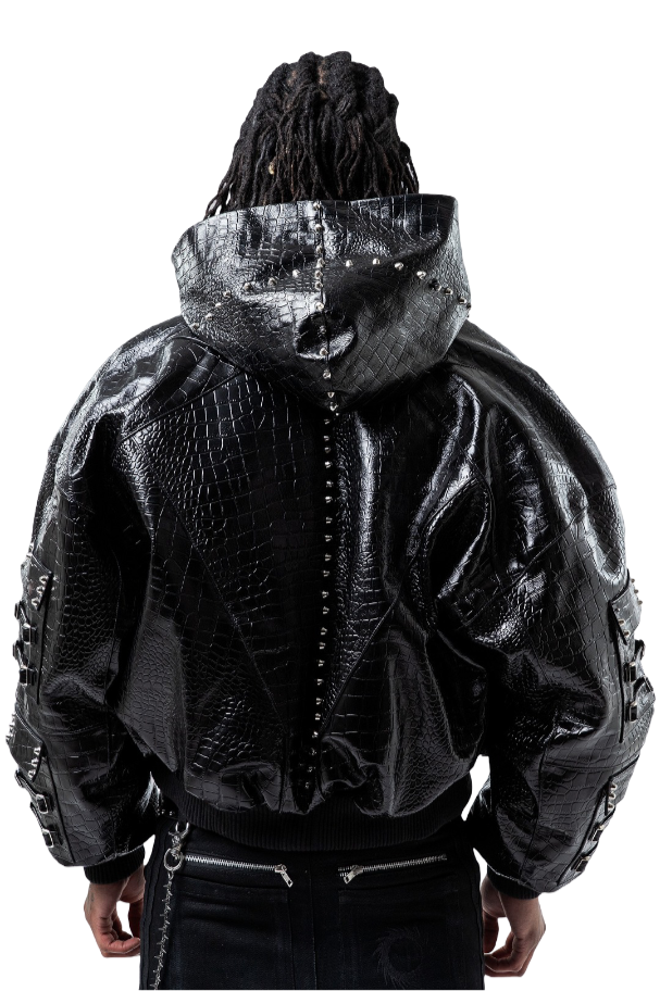 "OBSIDIA" LEATHER JACKET