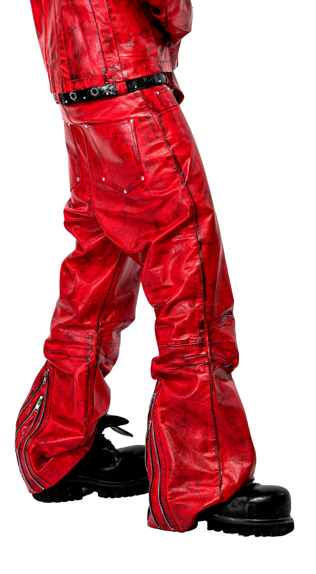 "BLOODSPORT" LEATHER PANTS