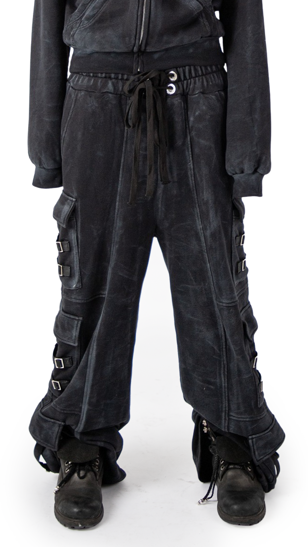 "OBSIDIA" WAXED CARGOSWEATS