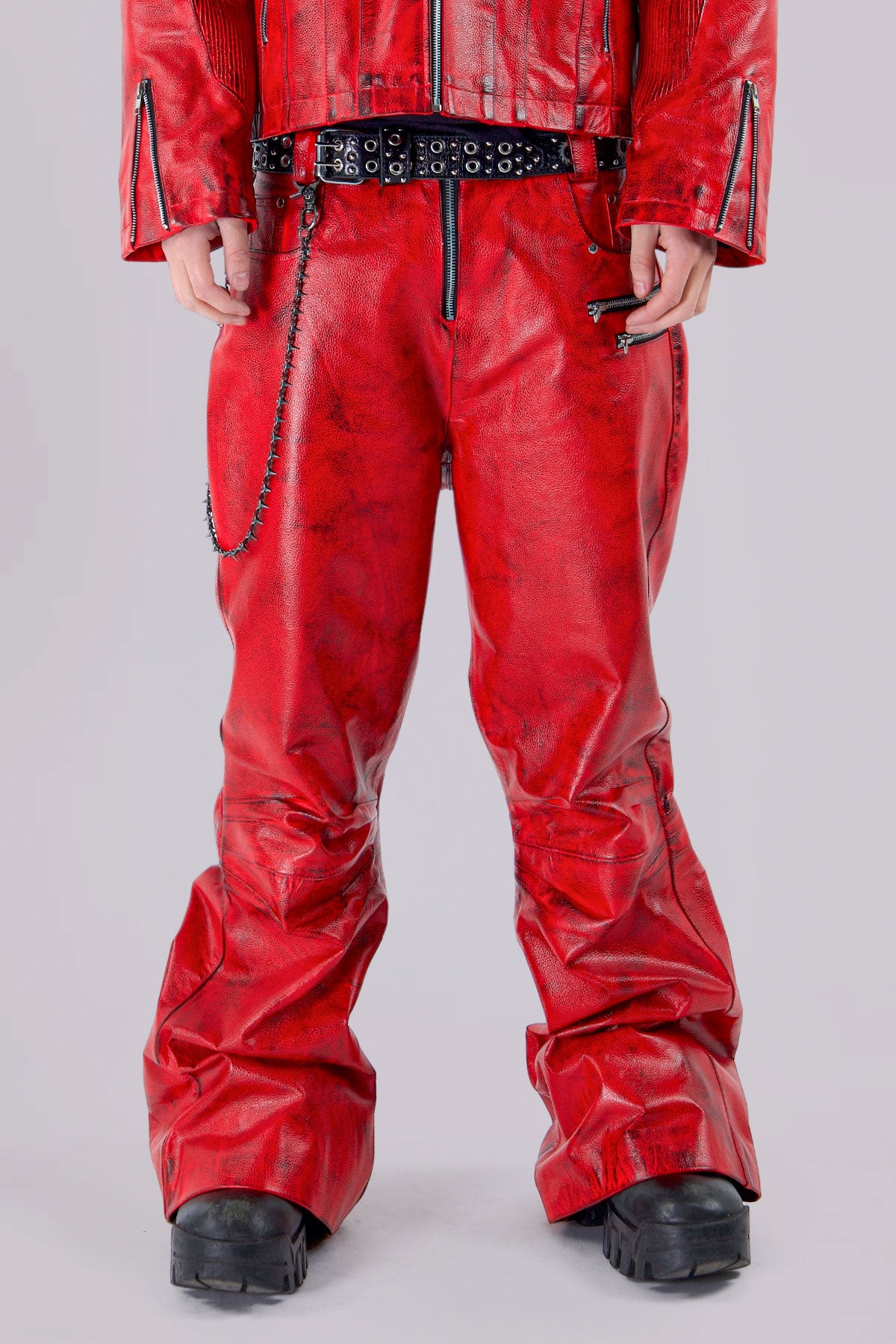 "BLOODSPORT" LEATHER PANTS