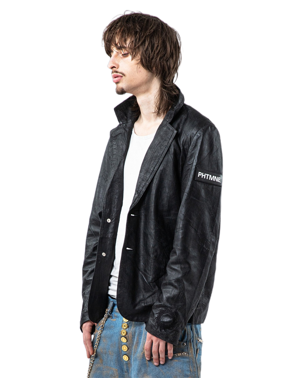 "UMBRA" LEATHER BLAZER