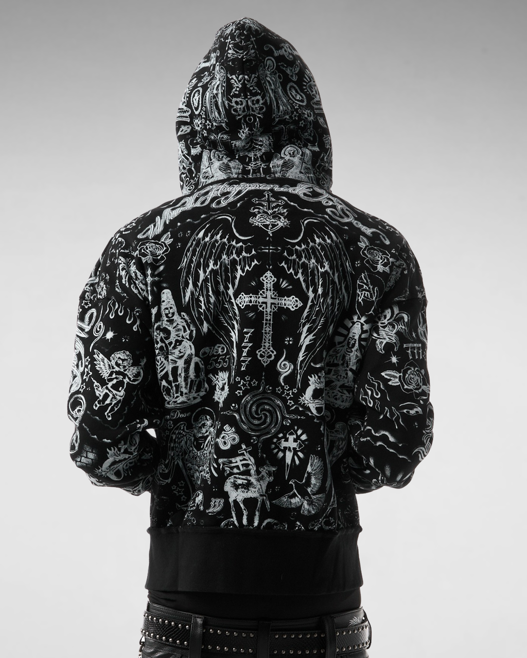 TATTOO MIDNIGHT ZIP UP HOODIE