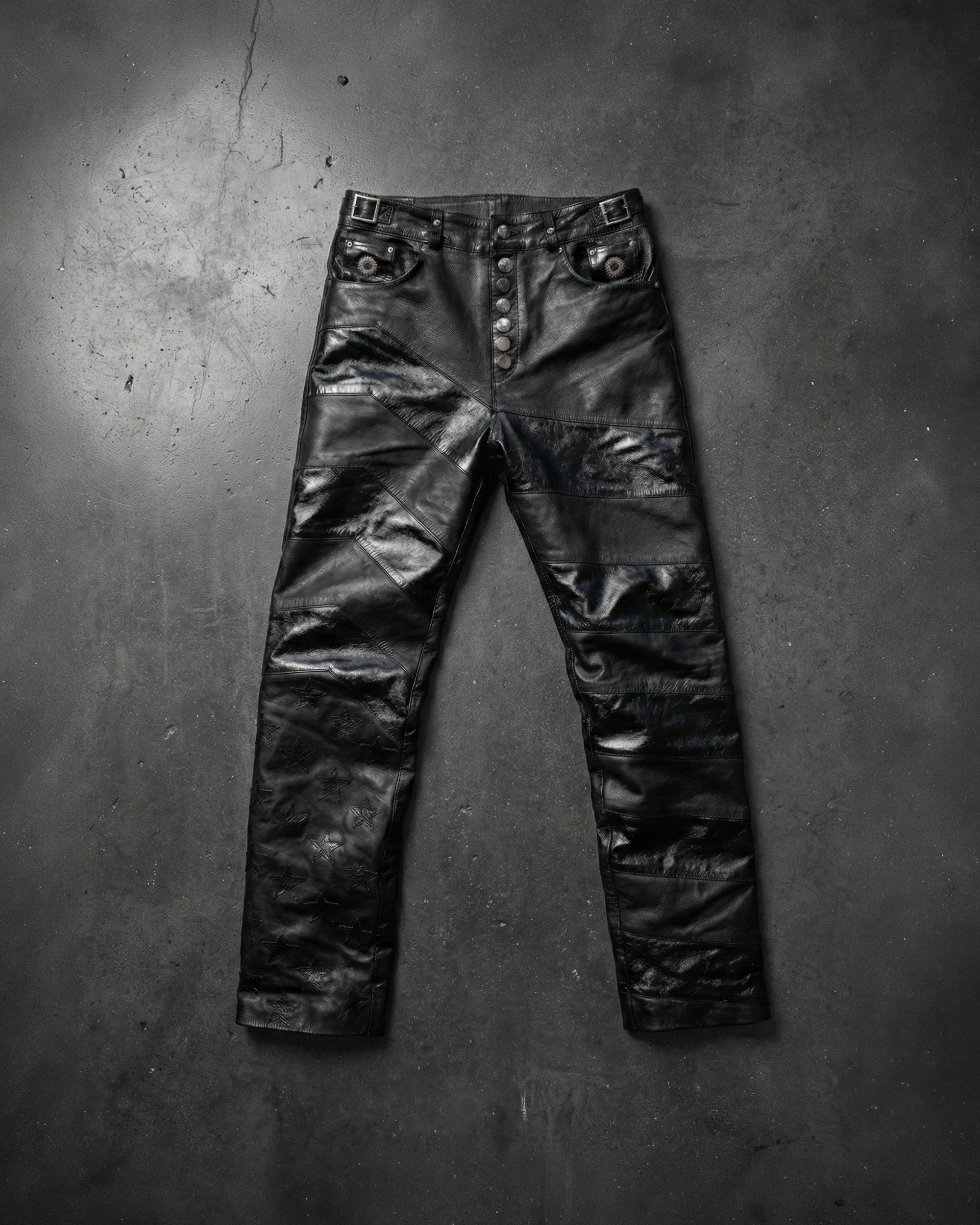 BLKAMERIKA LEATHER MOTO PANTS
