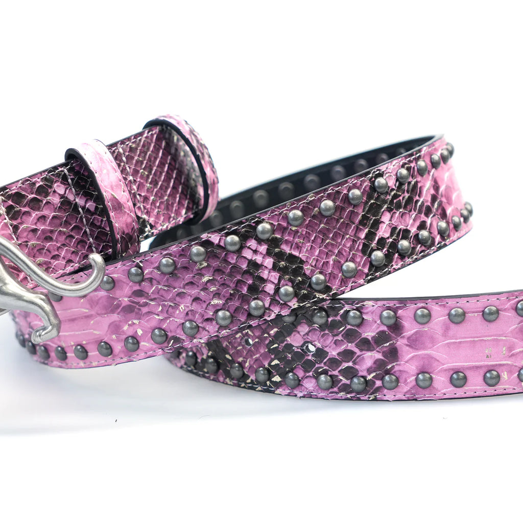 PANTHER BELT PINK SNAKE