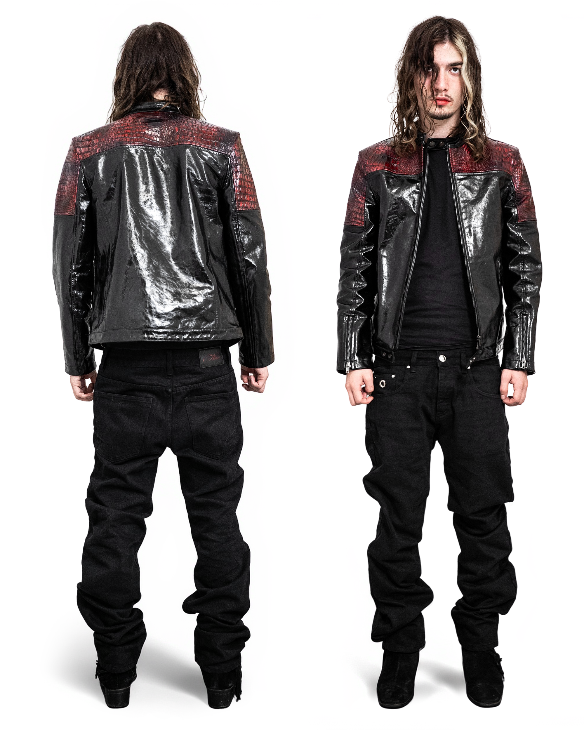 "CRIMSN" LEATHER JACKET