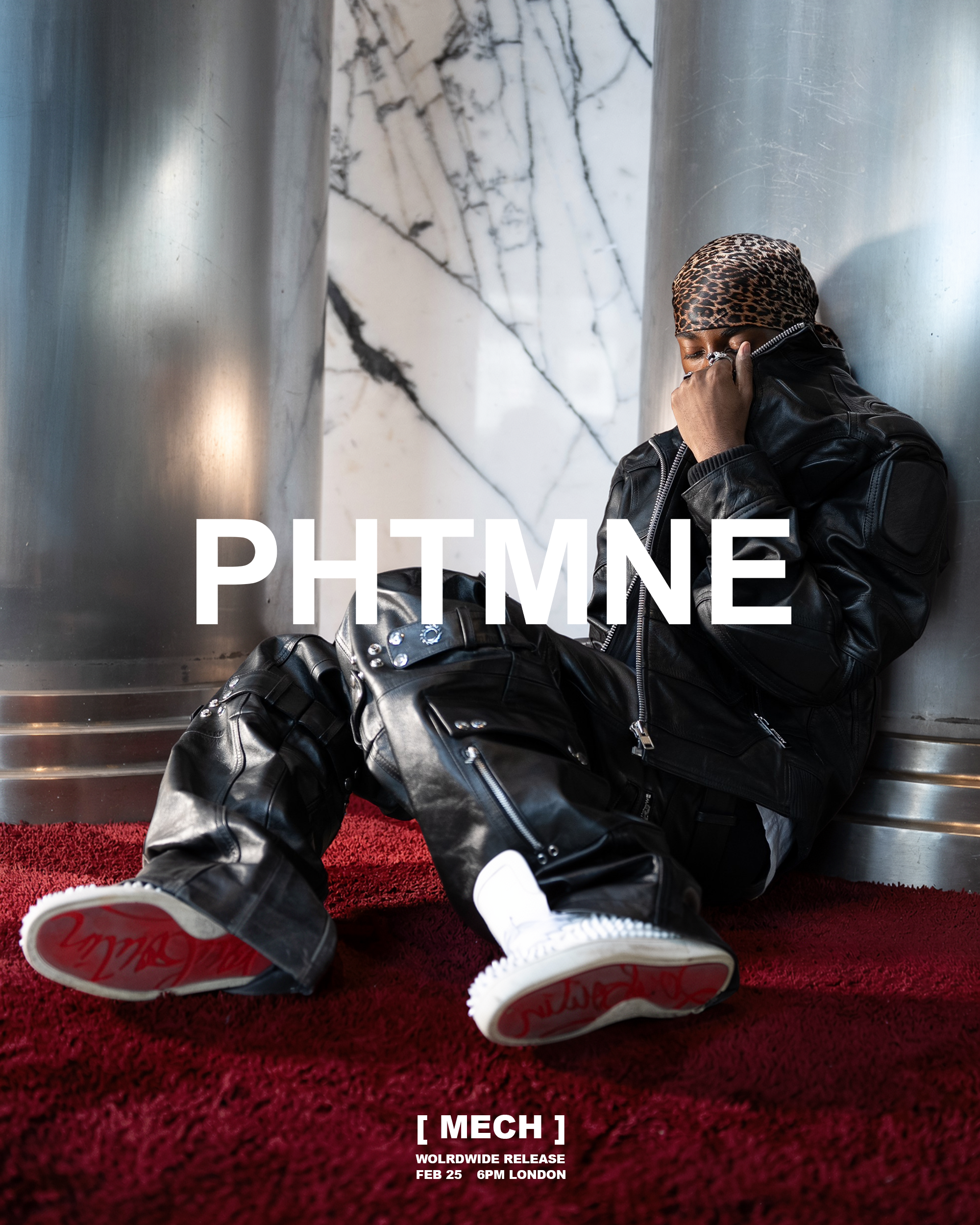 MECH BLACK LEATHER JACKET