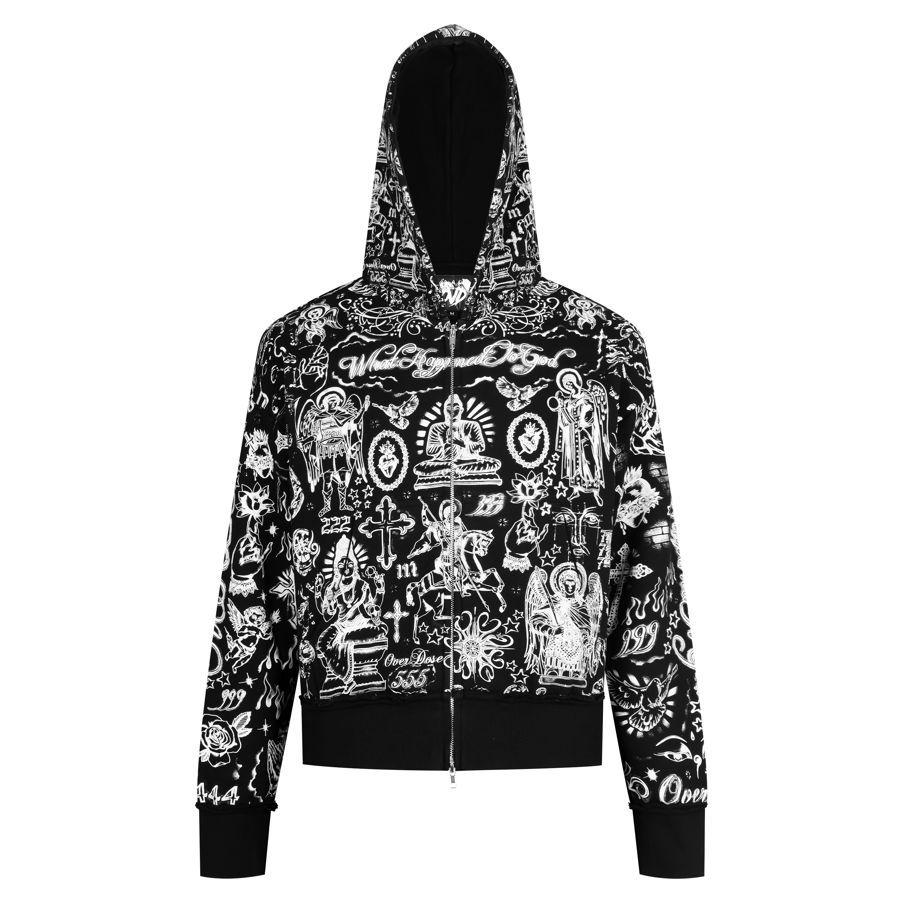 TATTOO MIDNIGHT ZIP UP HOODIE