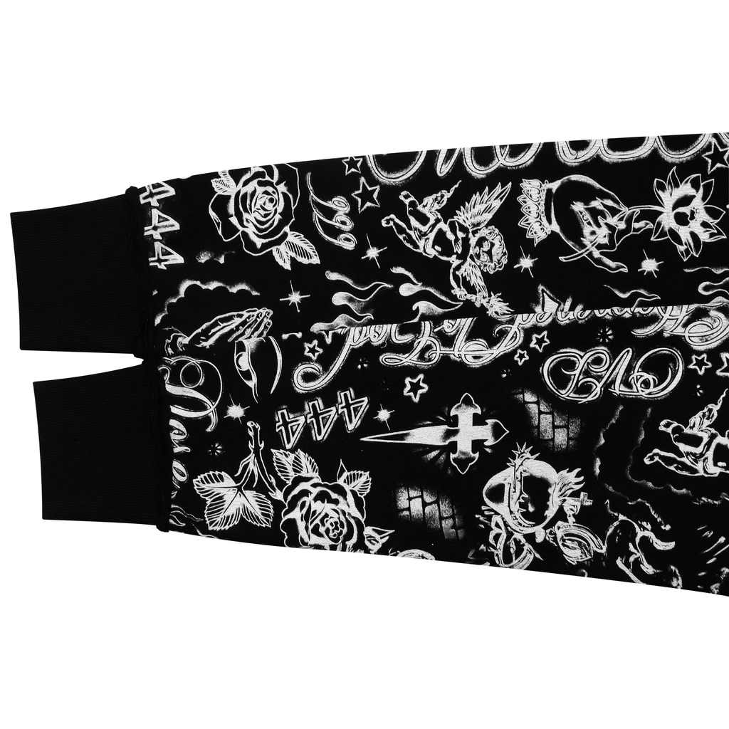 TATTOO MIDNIGHT ZIP UP HOODIE