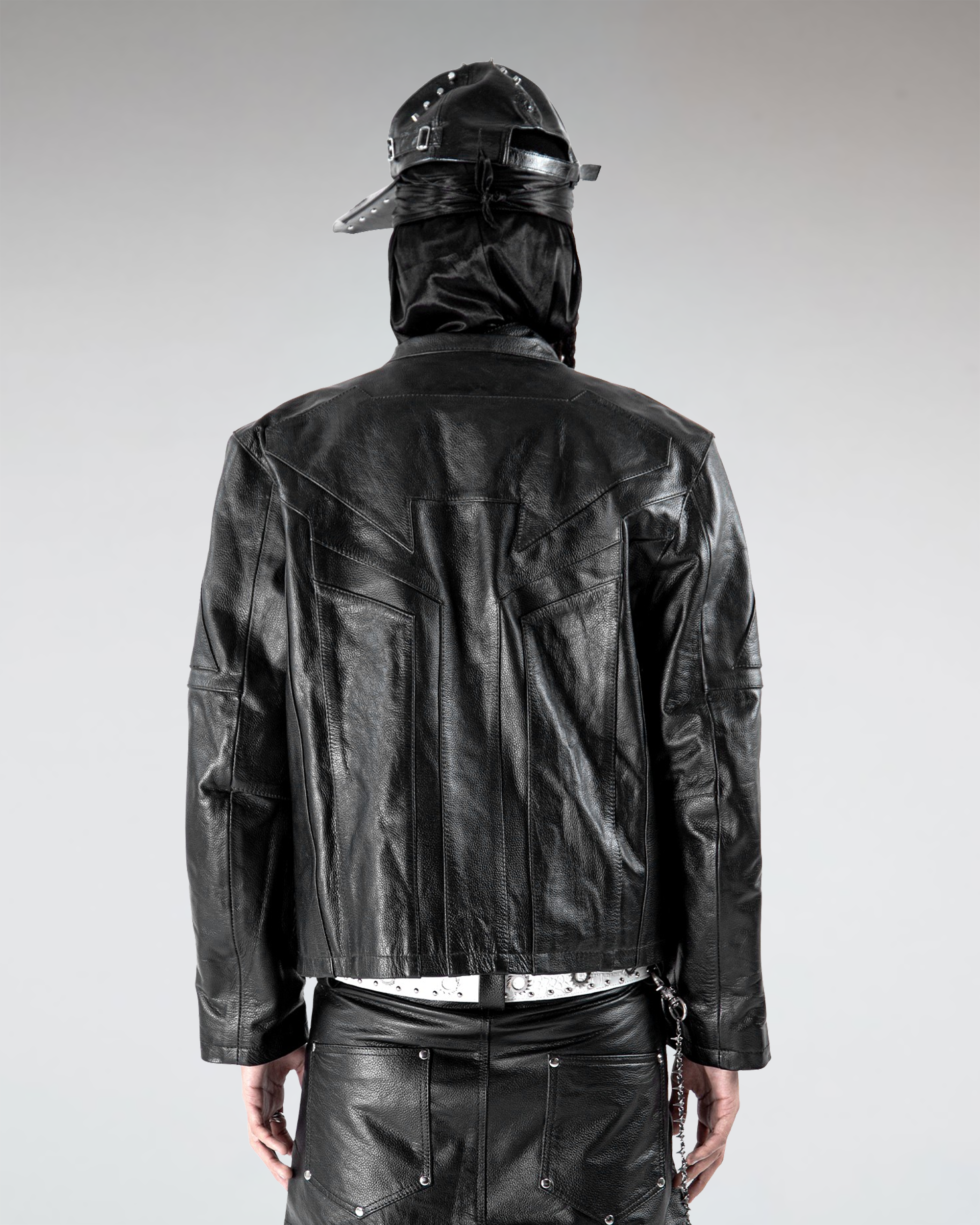 "SLATE" LEATHER JACKET