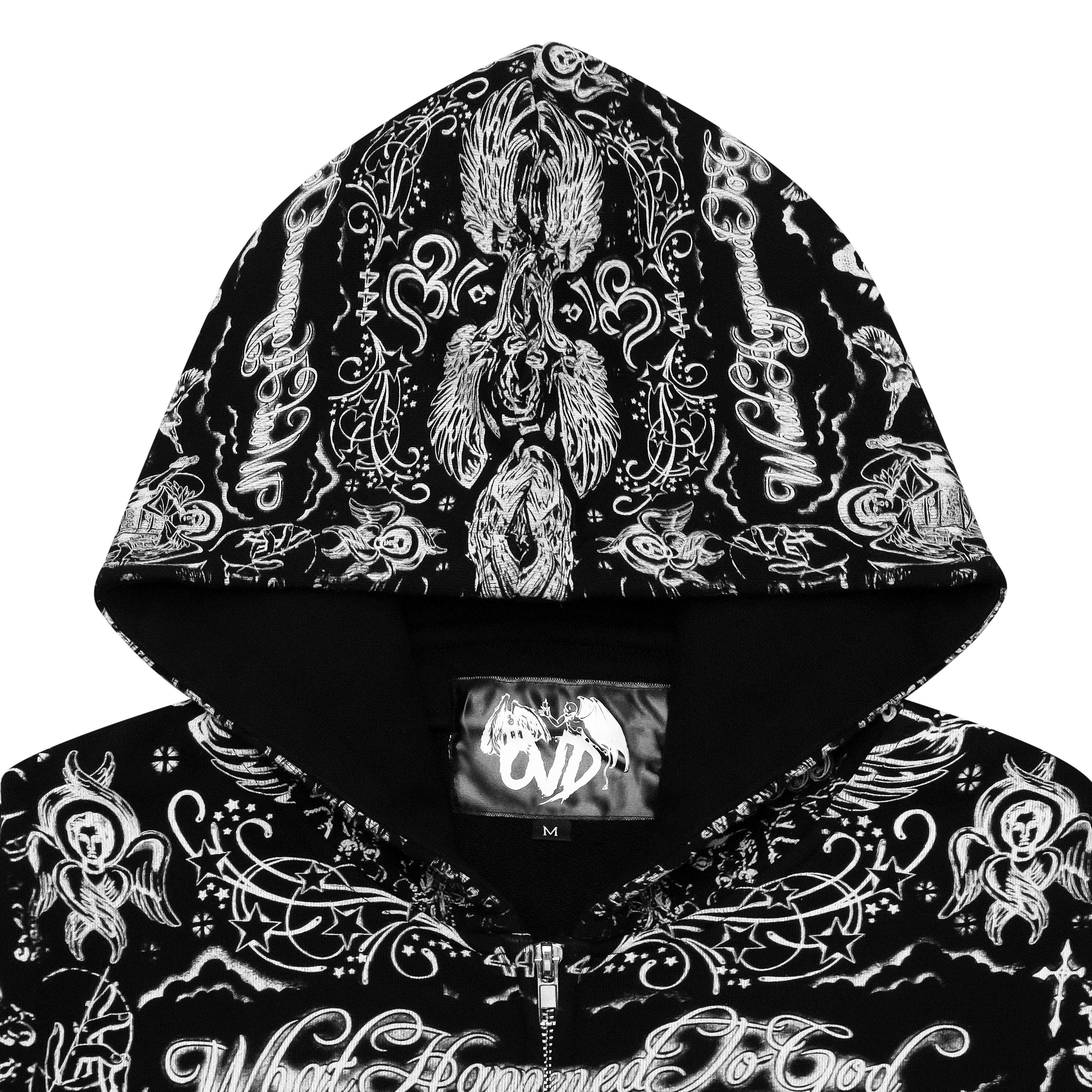 TATTOO MIDNIGHT ZIP UP HOODIE