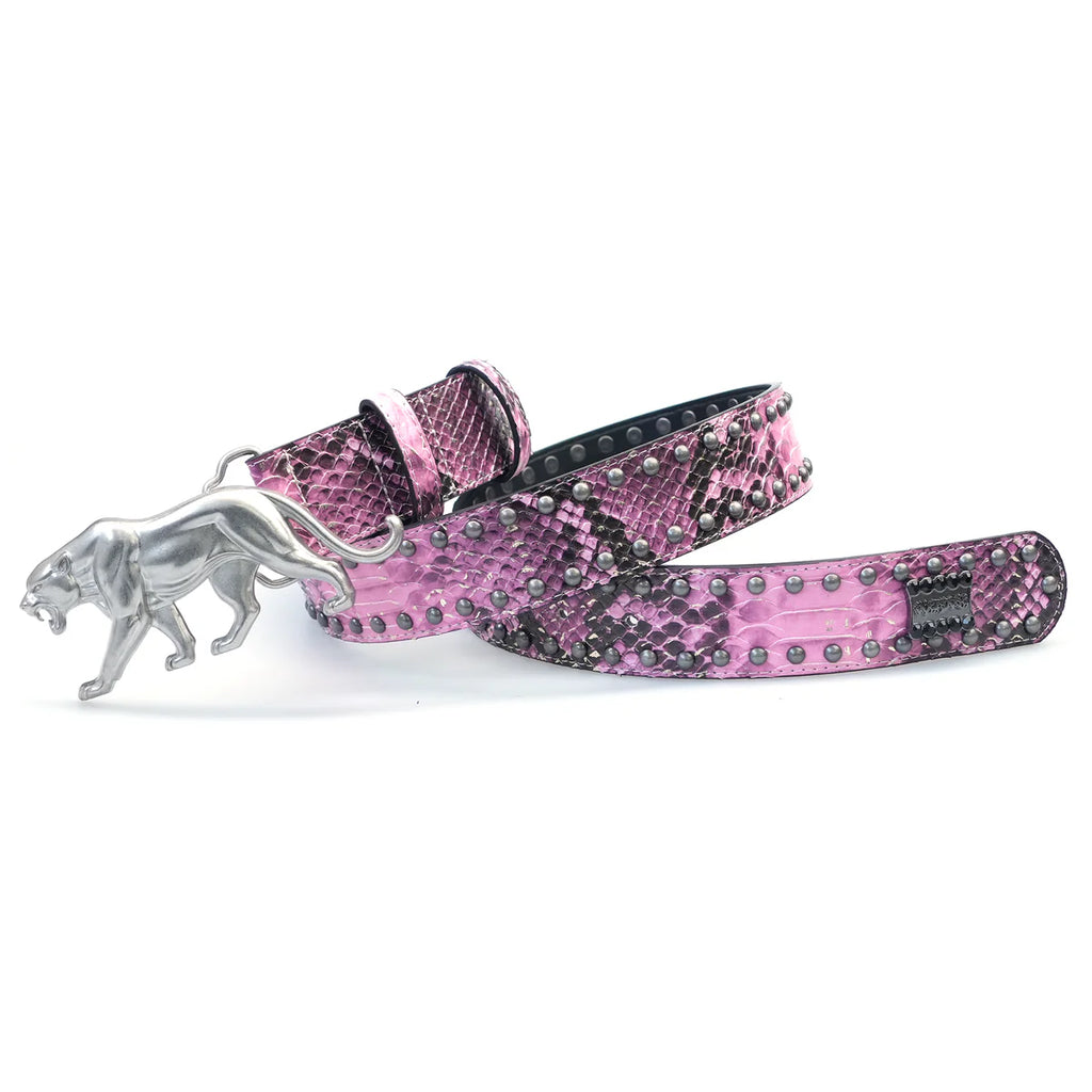 PANTHER BELT PINK SNAKE