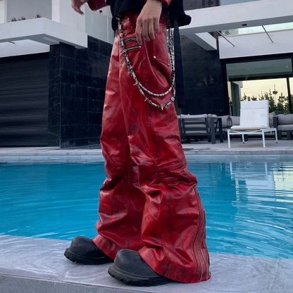 "BLOODSPORT" LEATHER PANTS