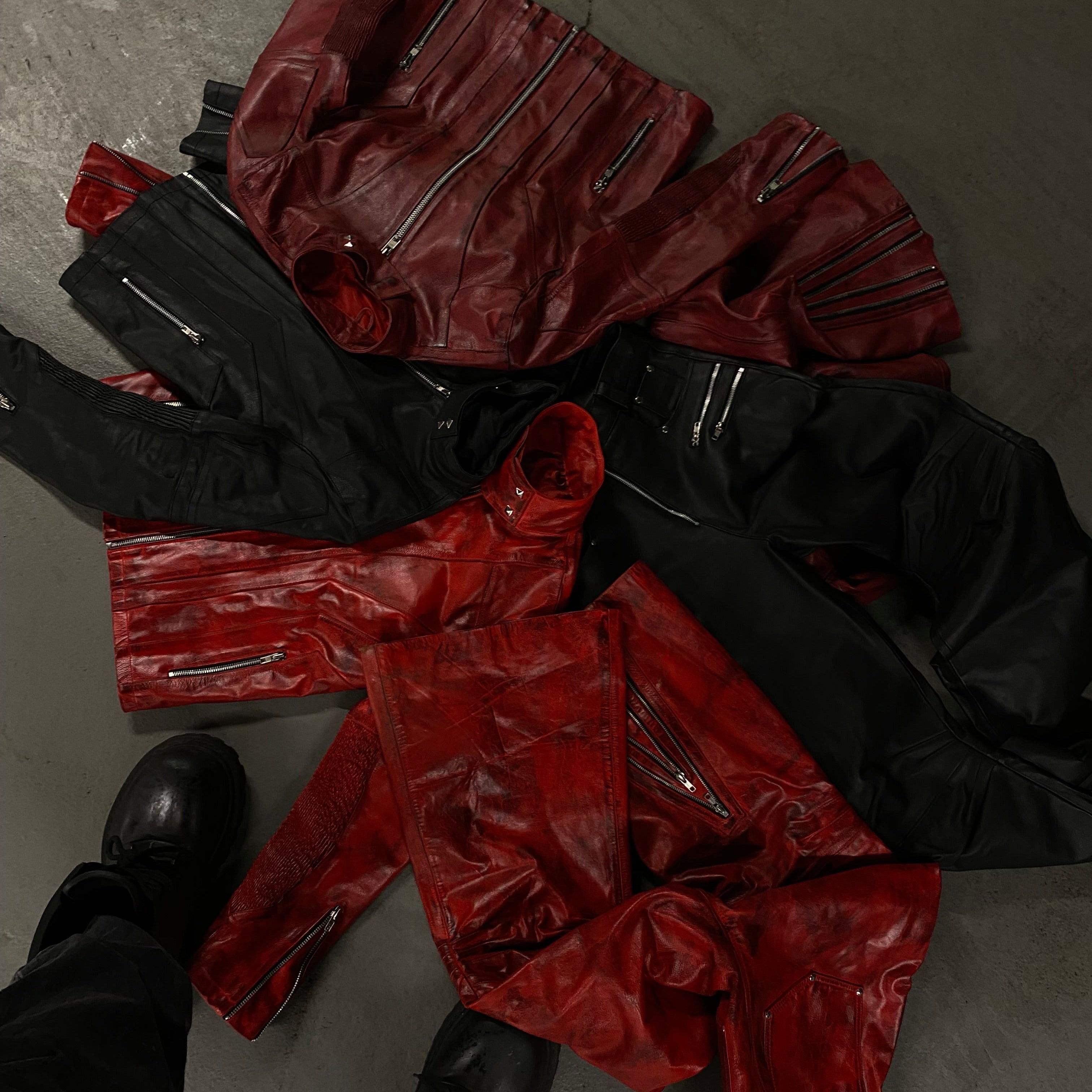 "BLOODSPORT" LEATHER PANTS