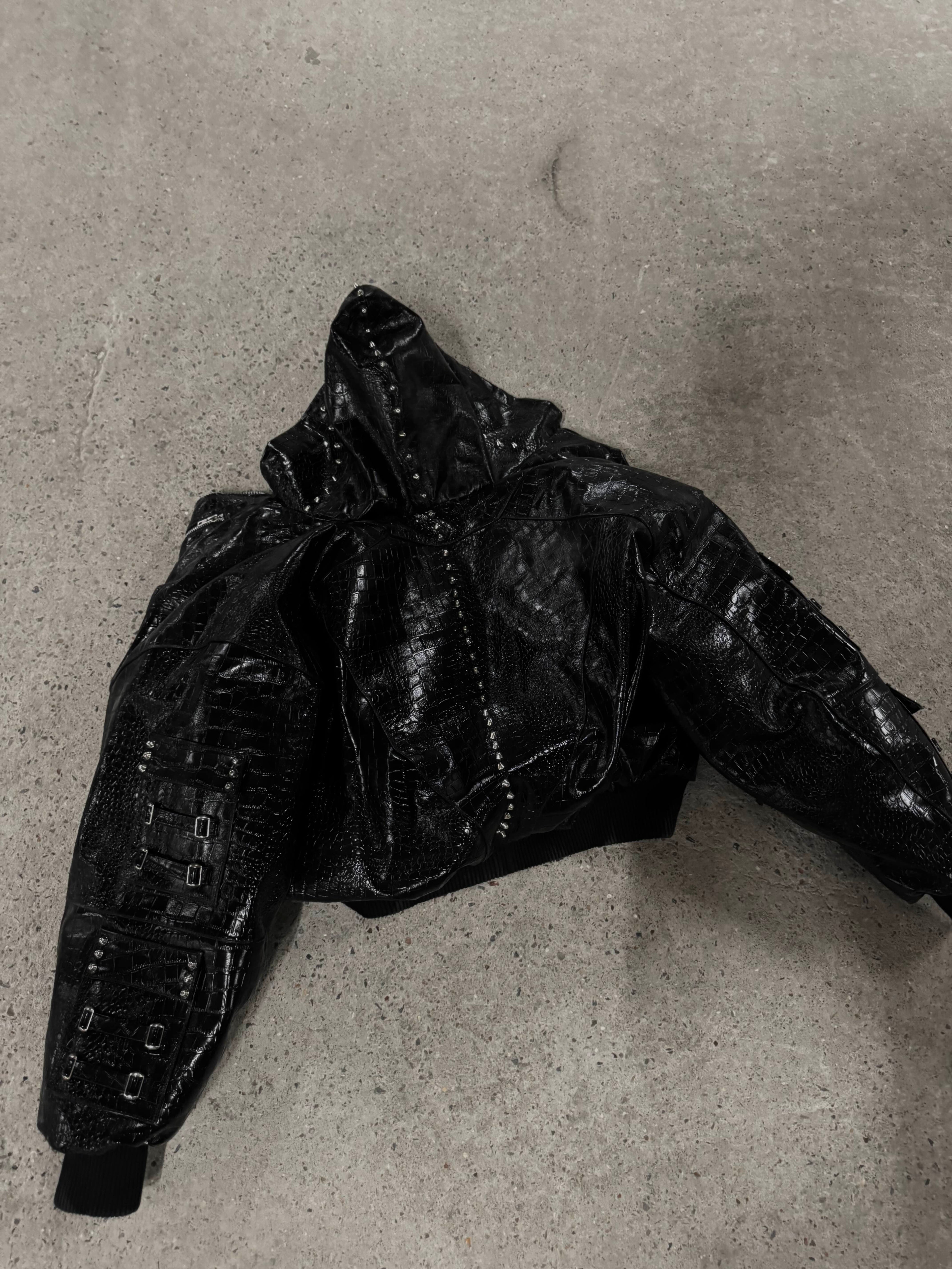 "OBSIDIA" LEATHER JACKET