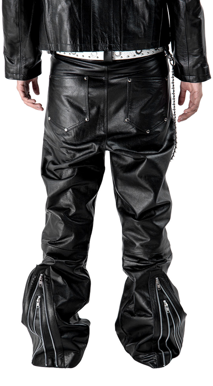 "SLATE" LEATHER PANTS