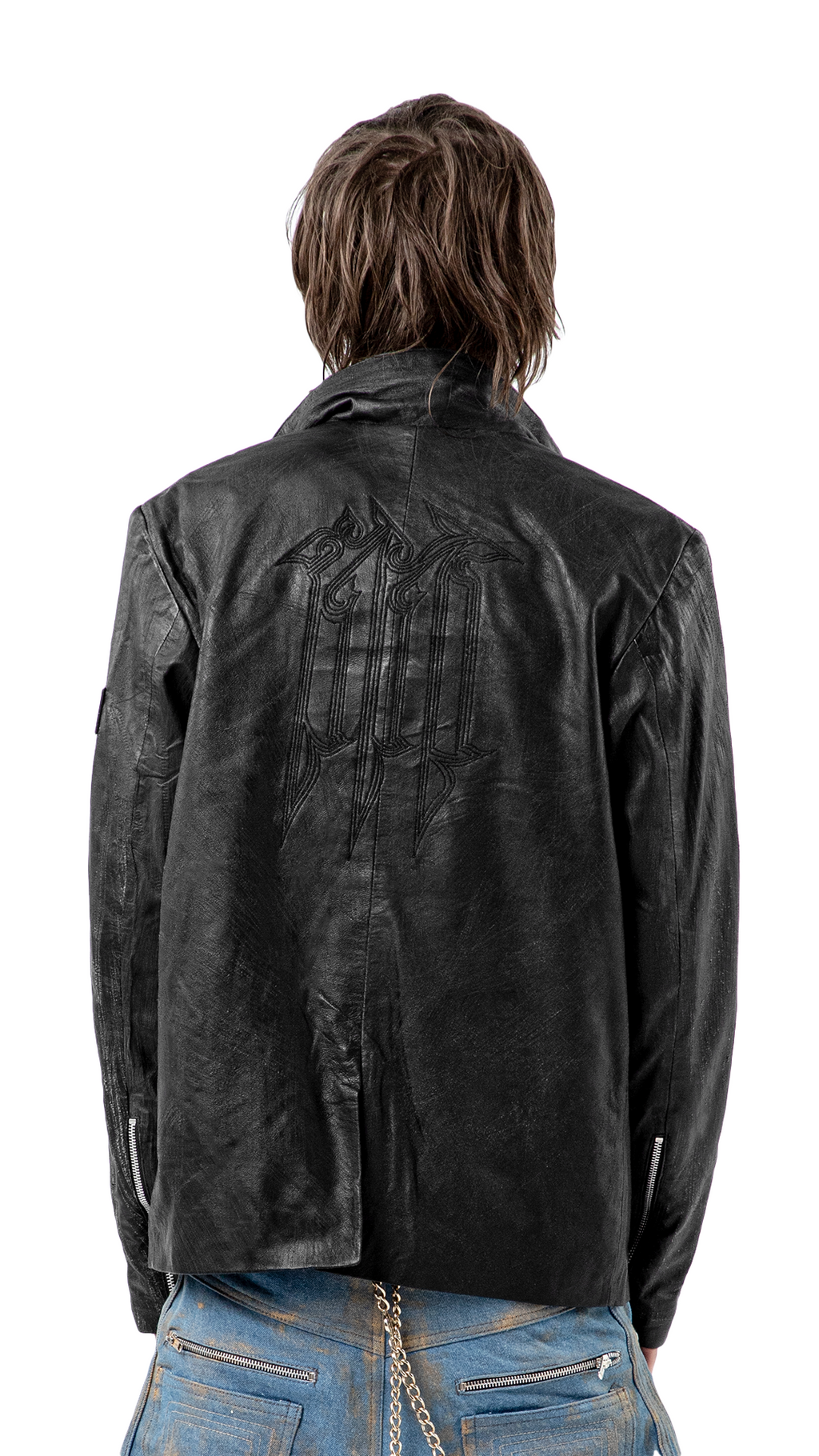 "UMBRA" LEATHER BLAZER