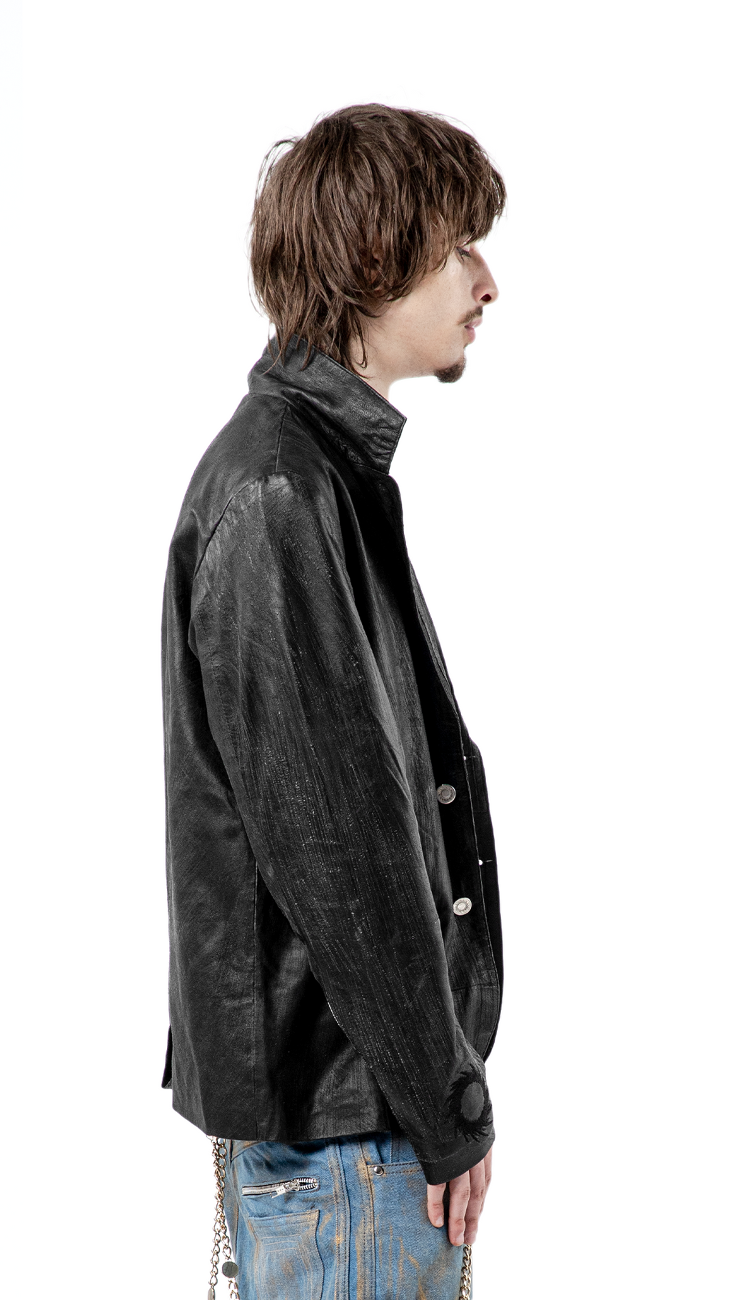 "UMBRA" LEATHER BLAZER
