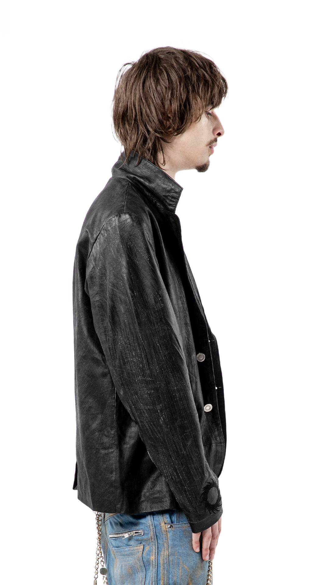 "UMBRA" LEATHER BLAZER
