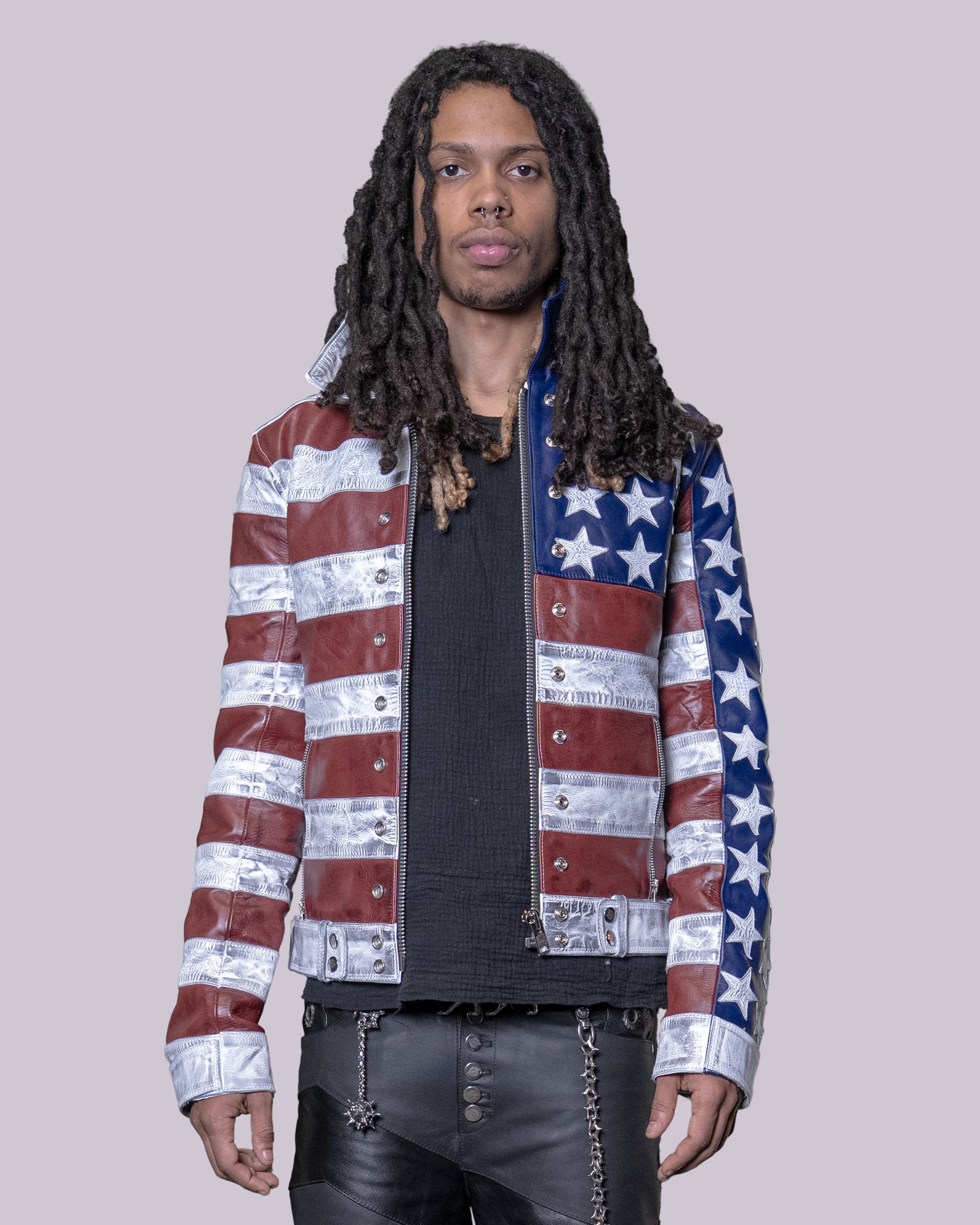 AMERIKA LEATHER MOTO JACKET