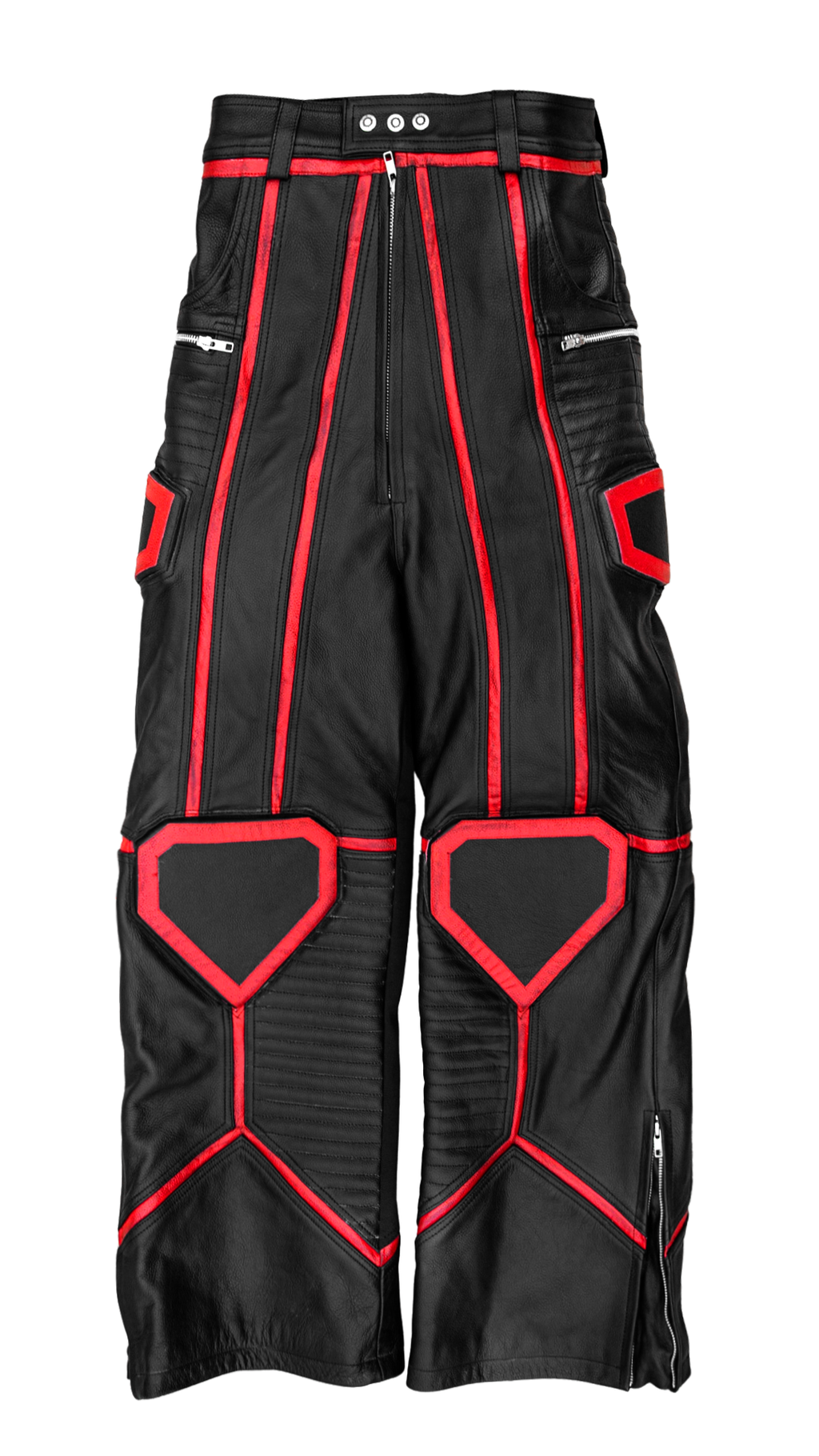 "PRZYM" RED/BLACK LEATHER SET