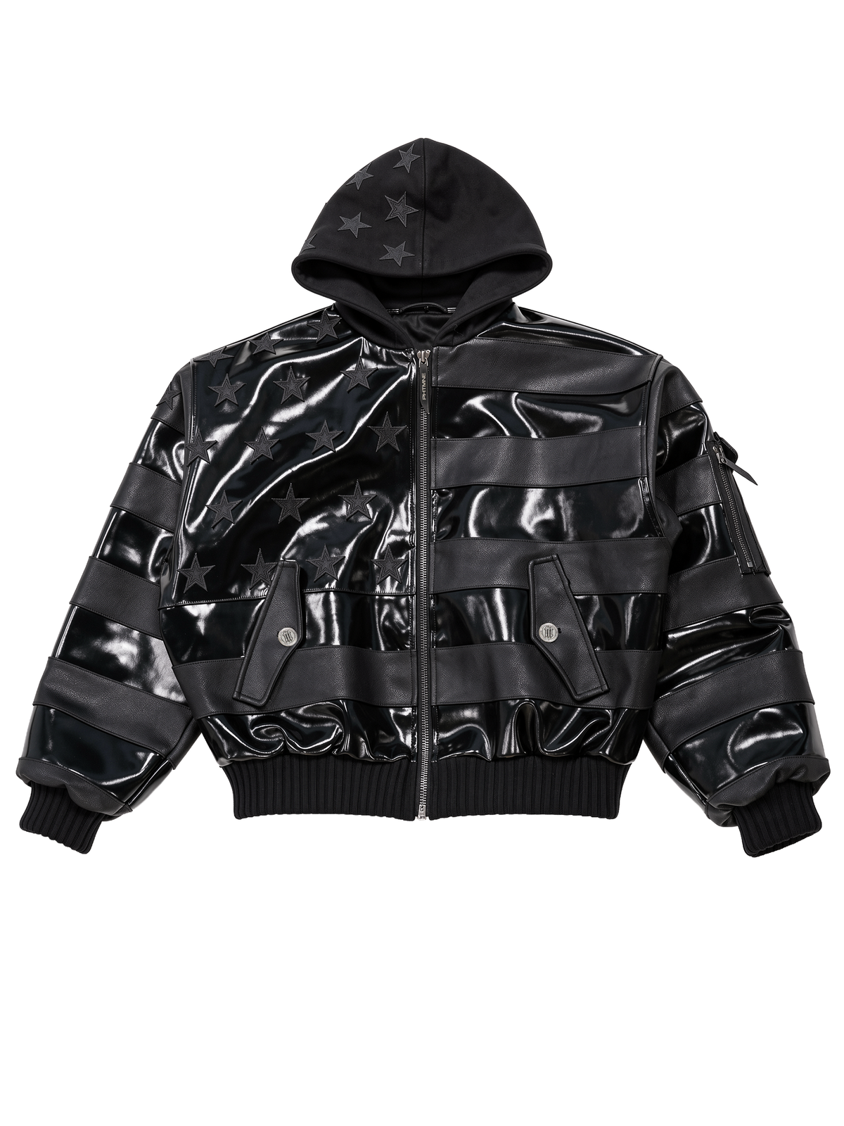 V2 "BLKAMERIKA" LEATHER BOMBER