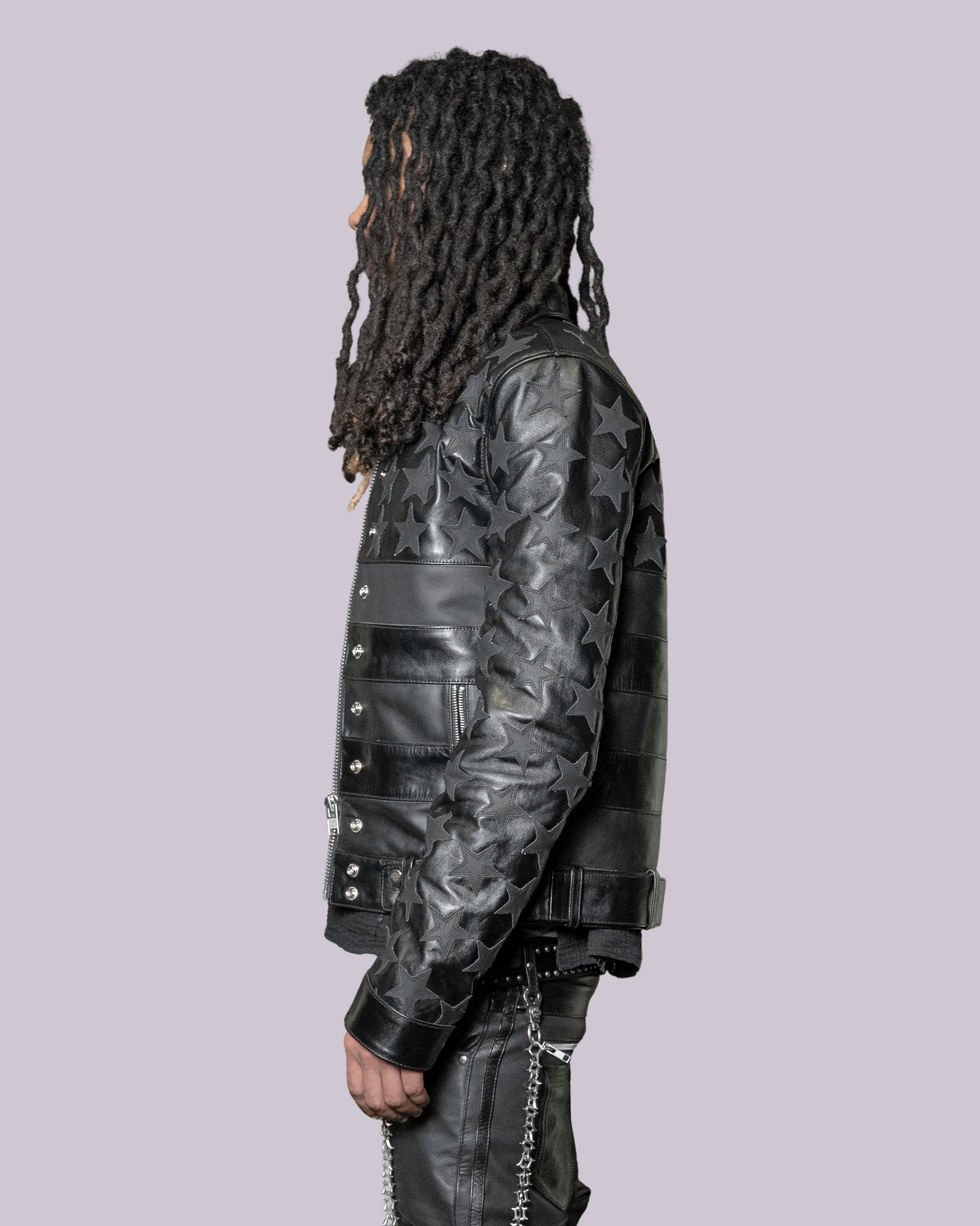 BLKAMERIKA LEATHER MOTO JACKET