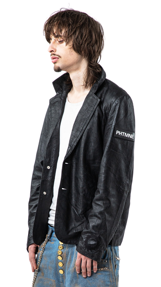 "UMBRA" LEATHER BLAZER