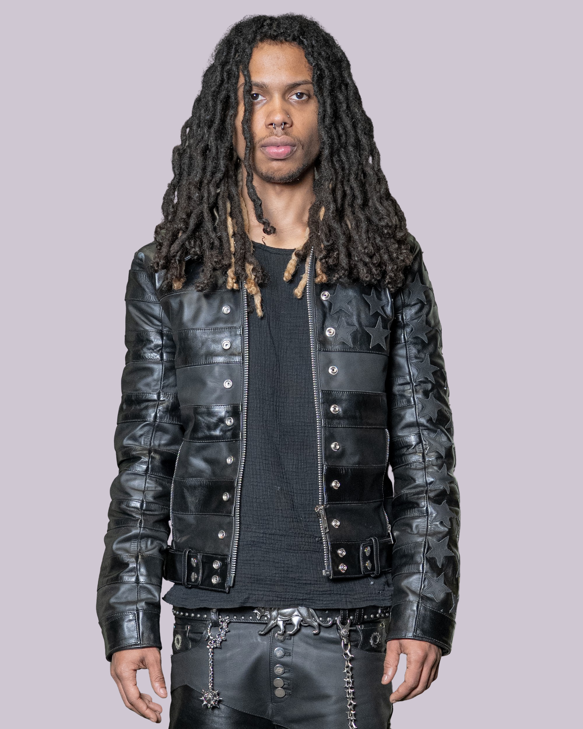 BLKAMERIKA LEATHER MOTO JACKET