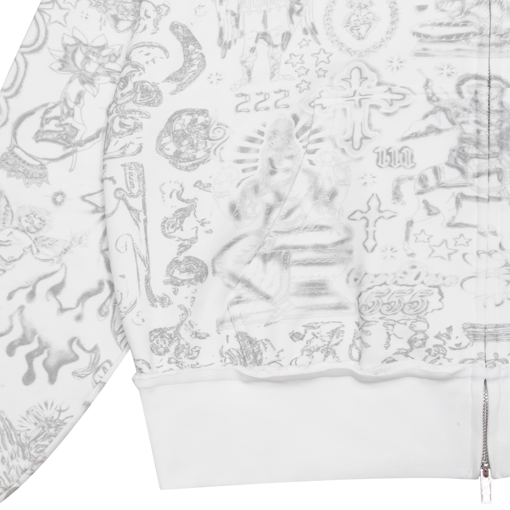 TATTOO ANGEL ZIP UP HOODIE