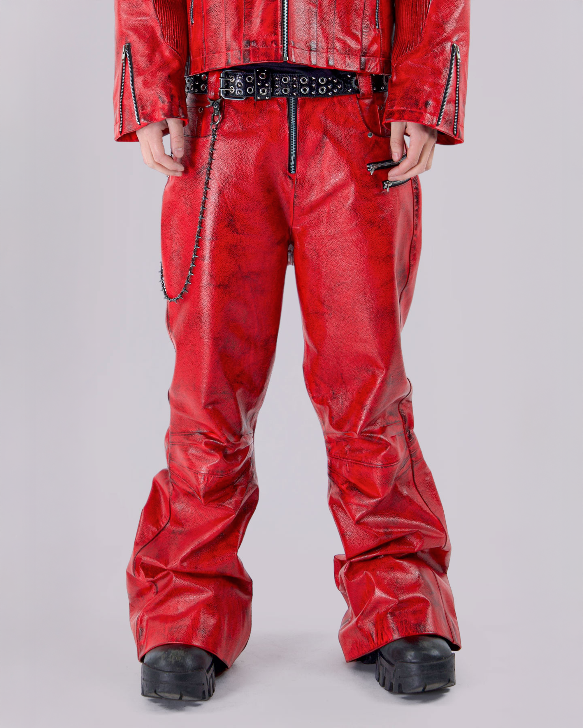 "BLOODSPORT" LEATHER PANTS