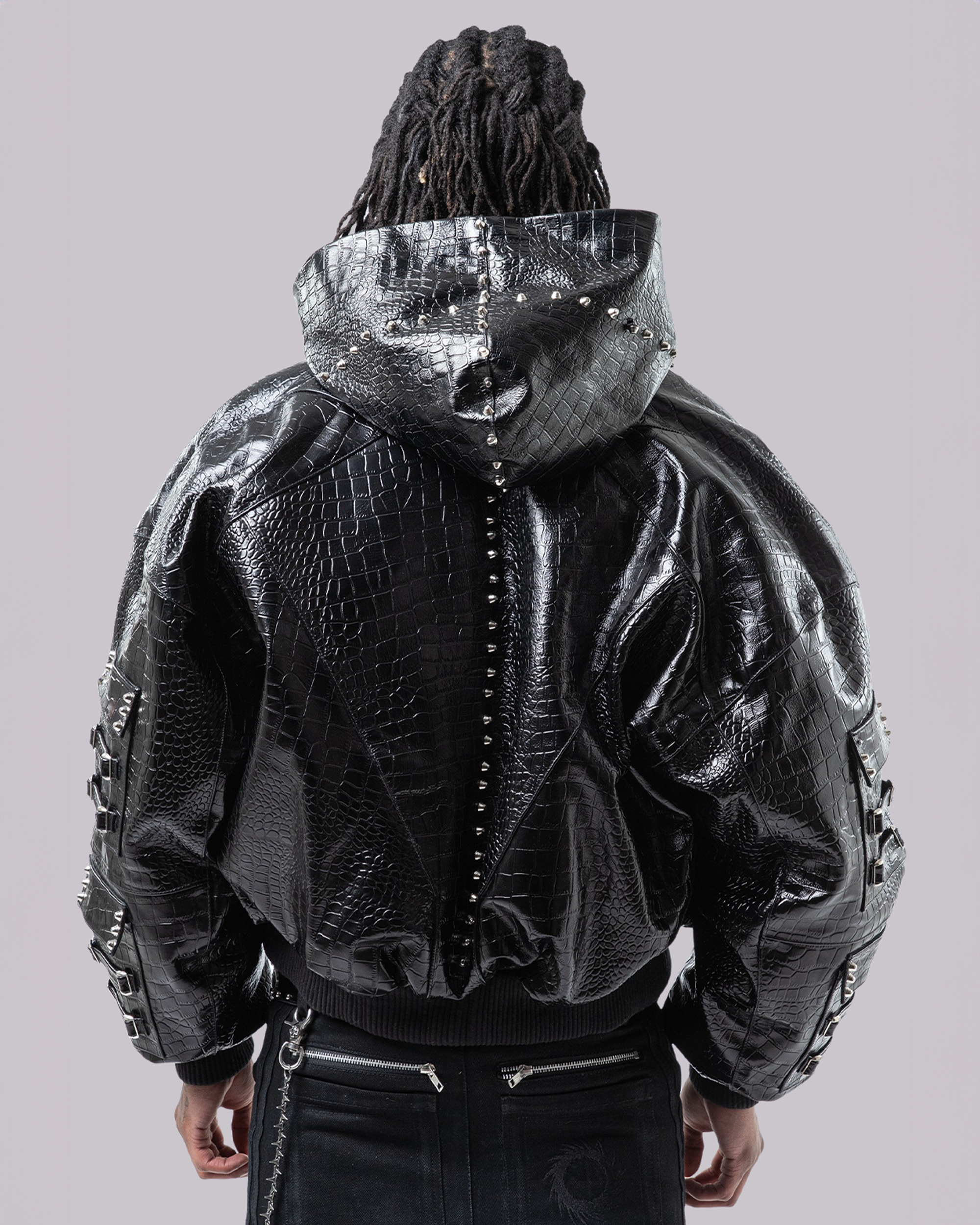 "OBSIDIA" LEATHER JACKET