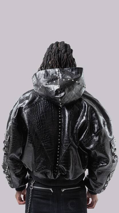 "OBSIDIA" LEATHER JACKET