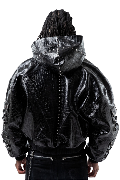 "OBSIDIA" LEATHER JACKET