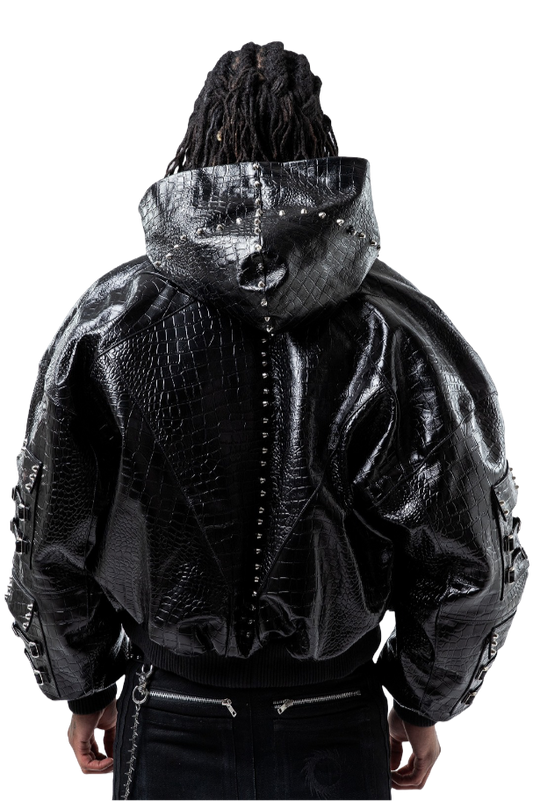 "OBSIDIA" LEATHER JACKET