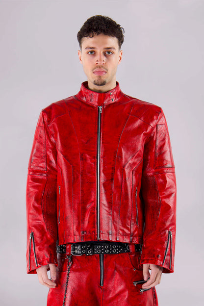 "BLOODSPORT" LEATHER JACKET