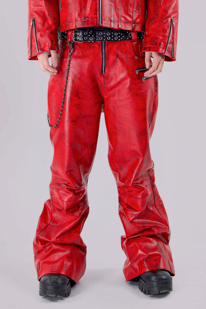 "BLOODSPORT" LEATHER PANTS