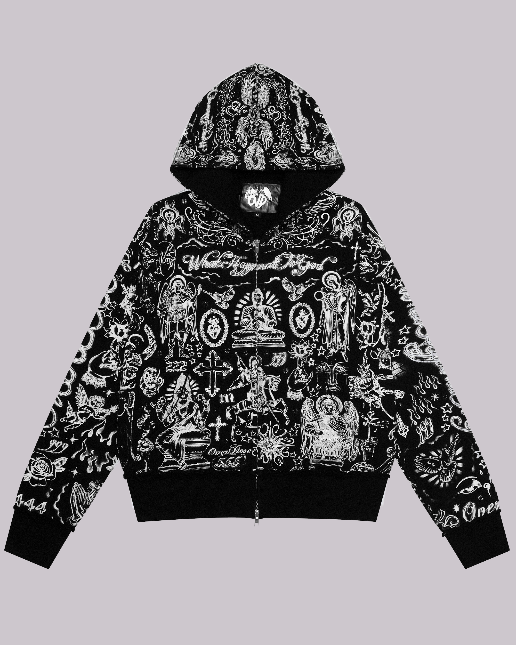 TATTOO MIDNIGHT ZIP UP HOODIE