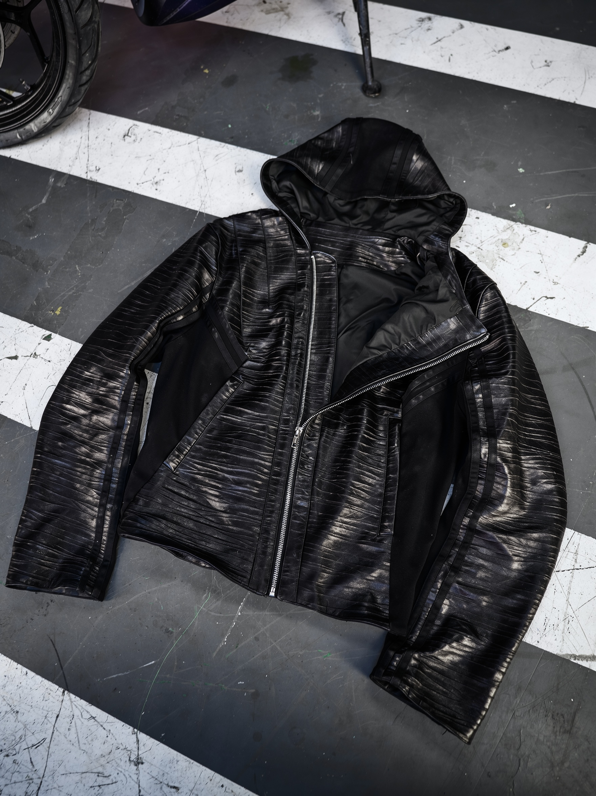 "VYPR" GOAT LEATHER JACKET