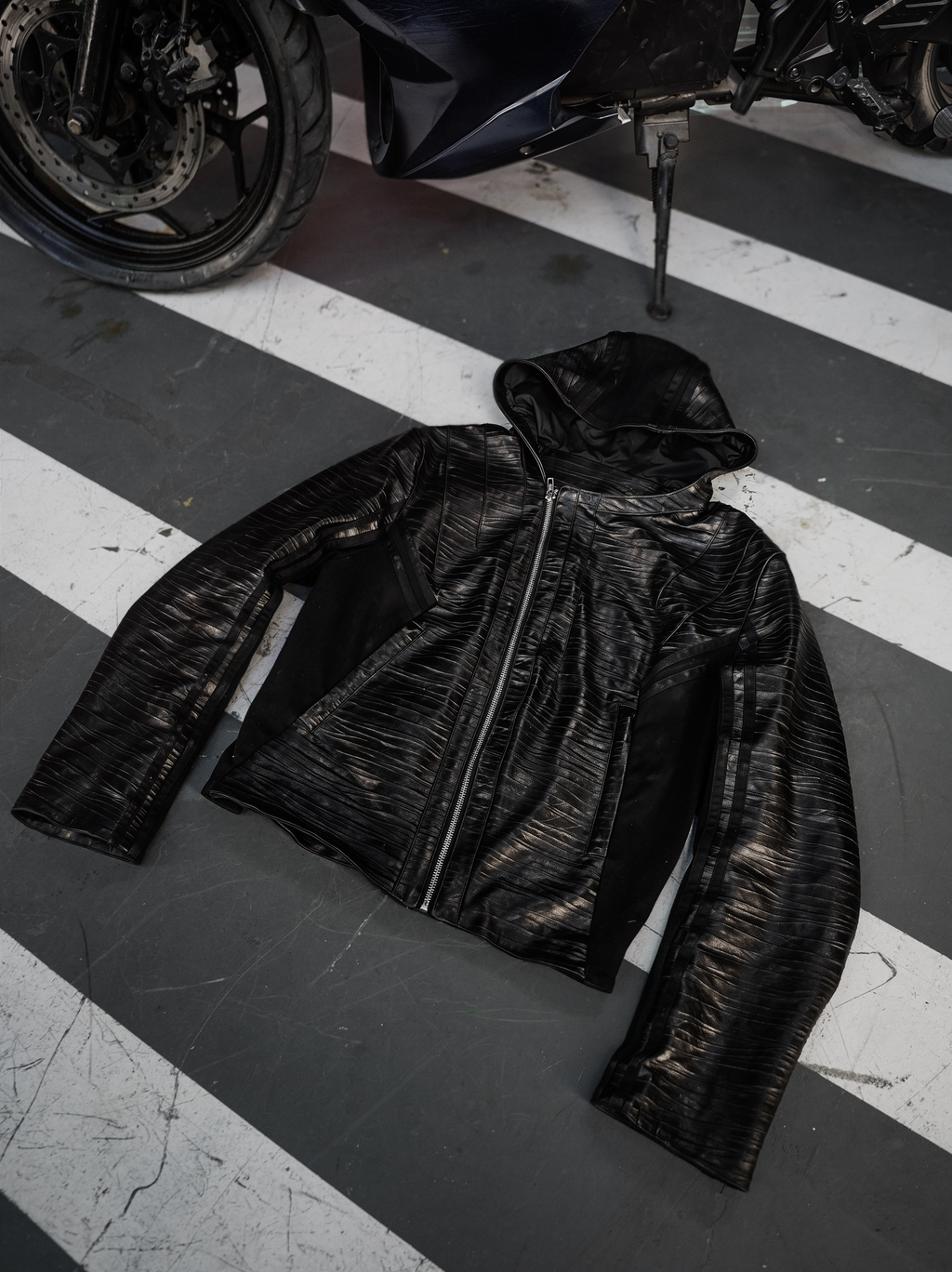 "VYPR" GOAT LEATHER JACKET