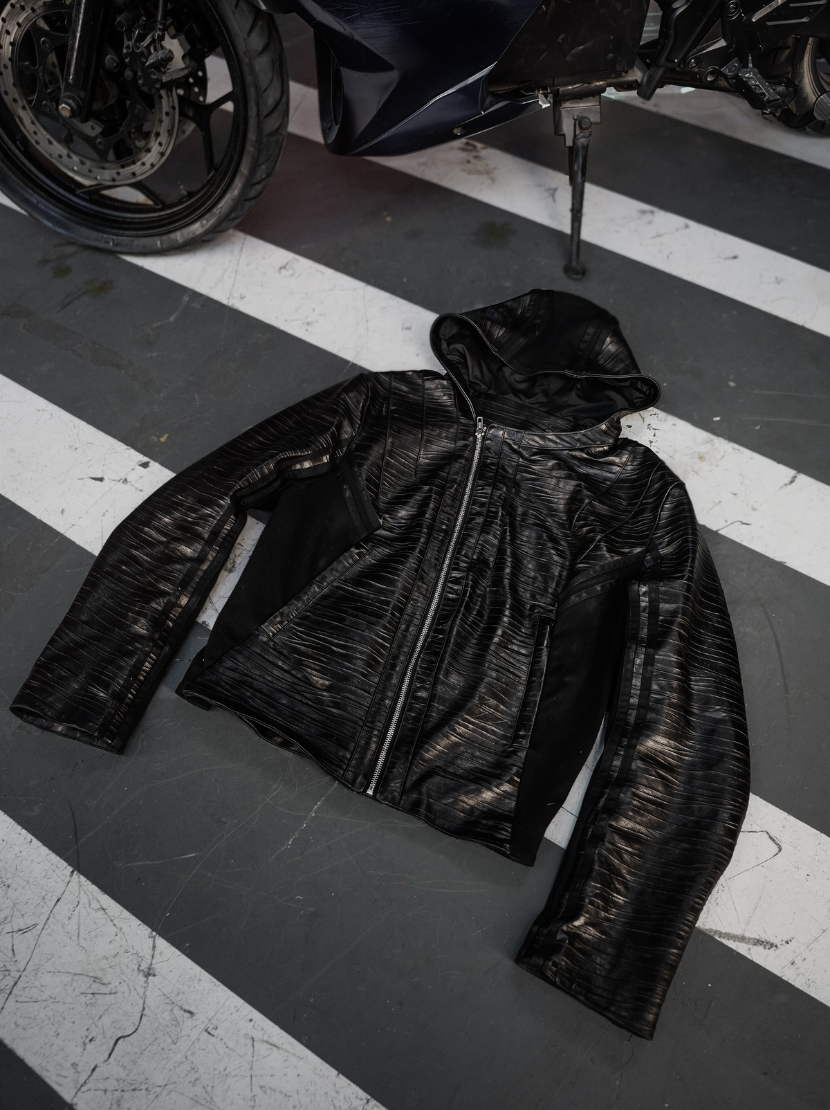 "VYPR" GOAT LEATHER JACKET