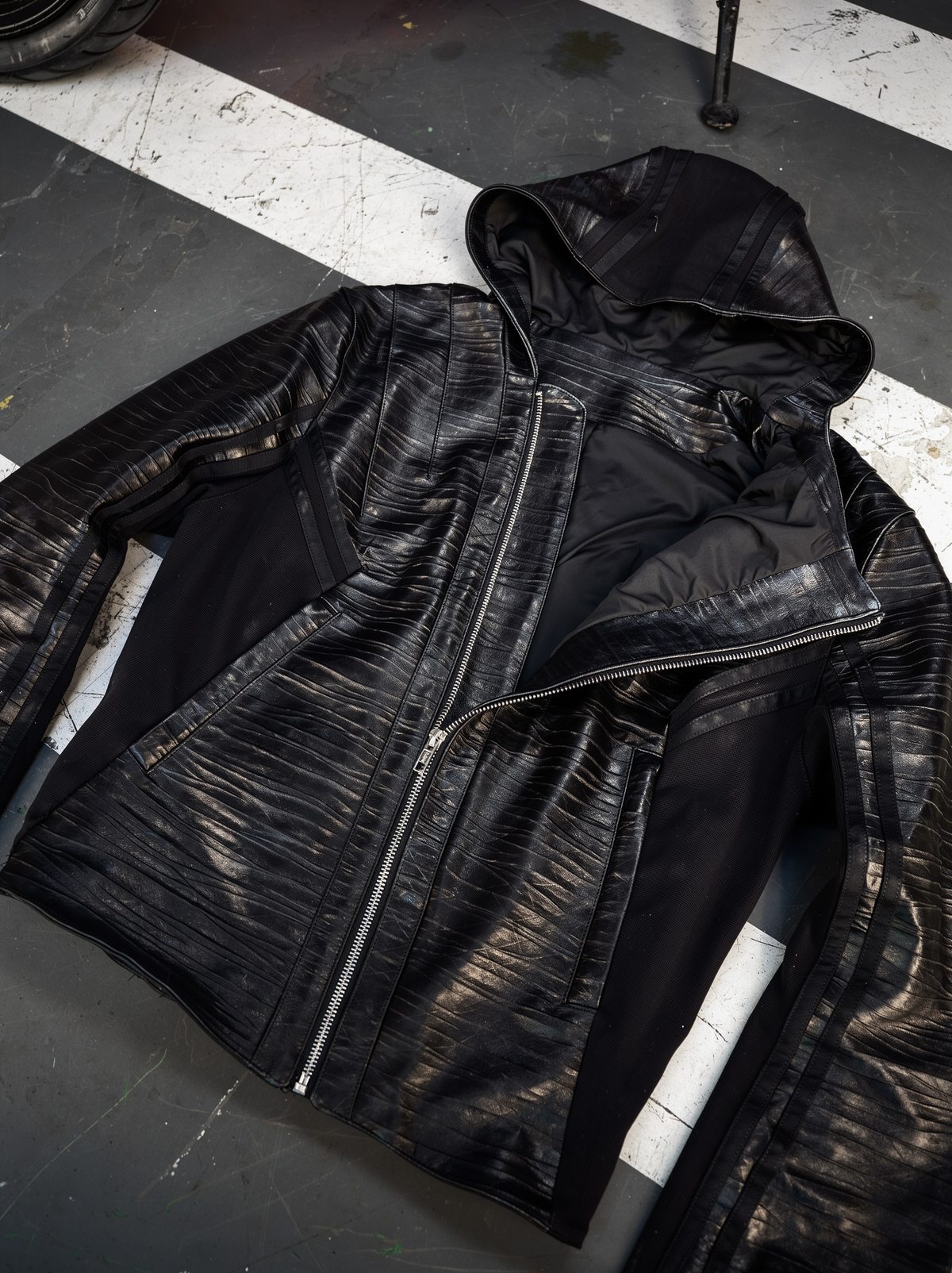 "VYPR" GOAT LEATHER JACKET