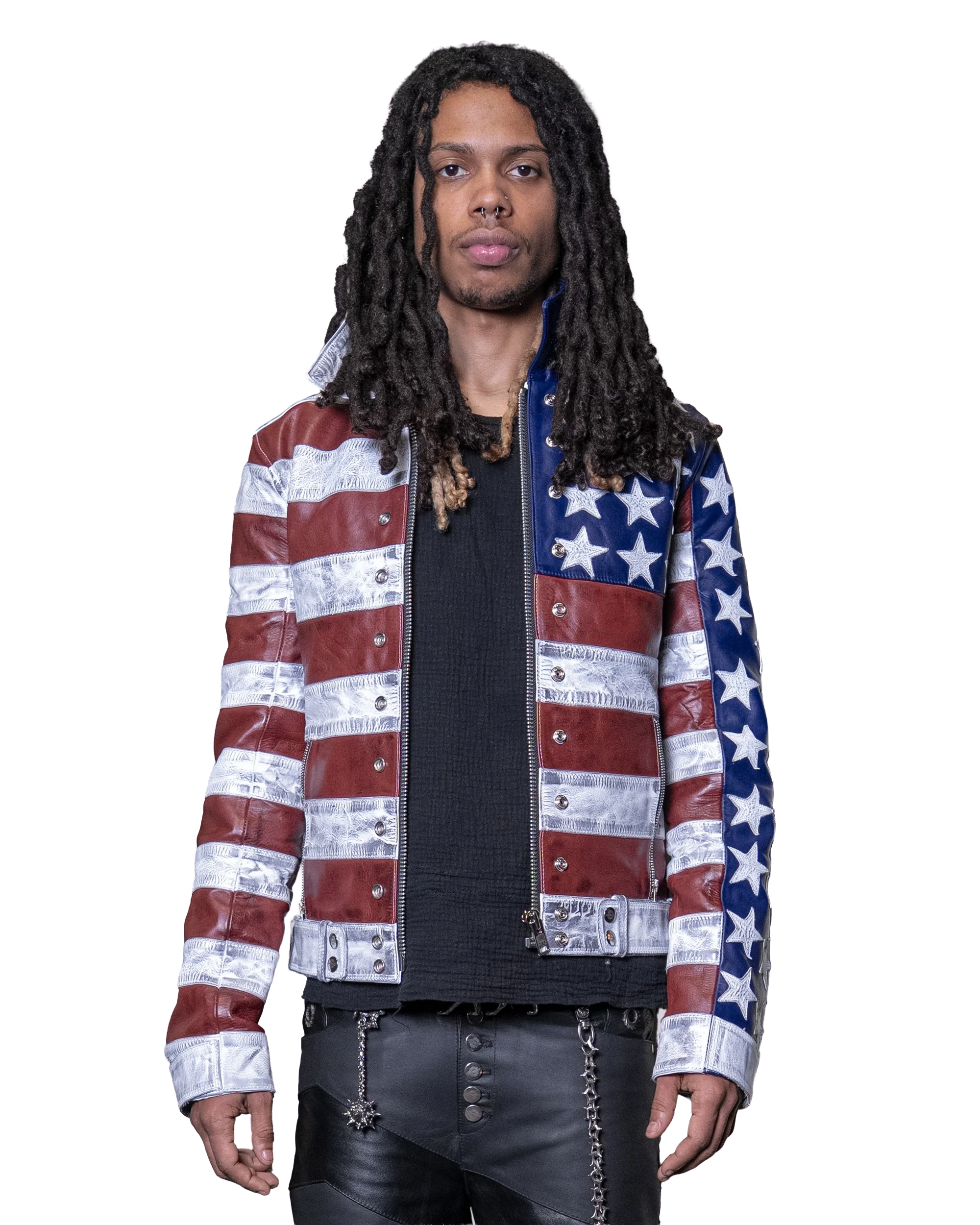 AMERIKA LEATHER MOTO JACKET