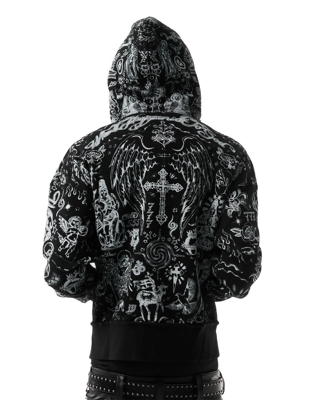TATTOO MIDNIGHT ZIP UP HOODIE
