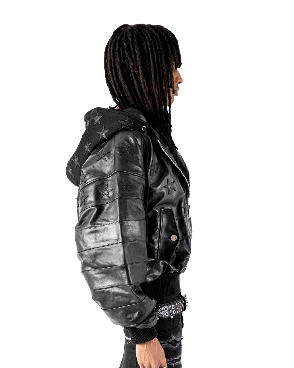 "BLKAMERIKA" LEATHER BOMBER